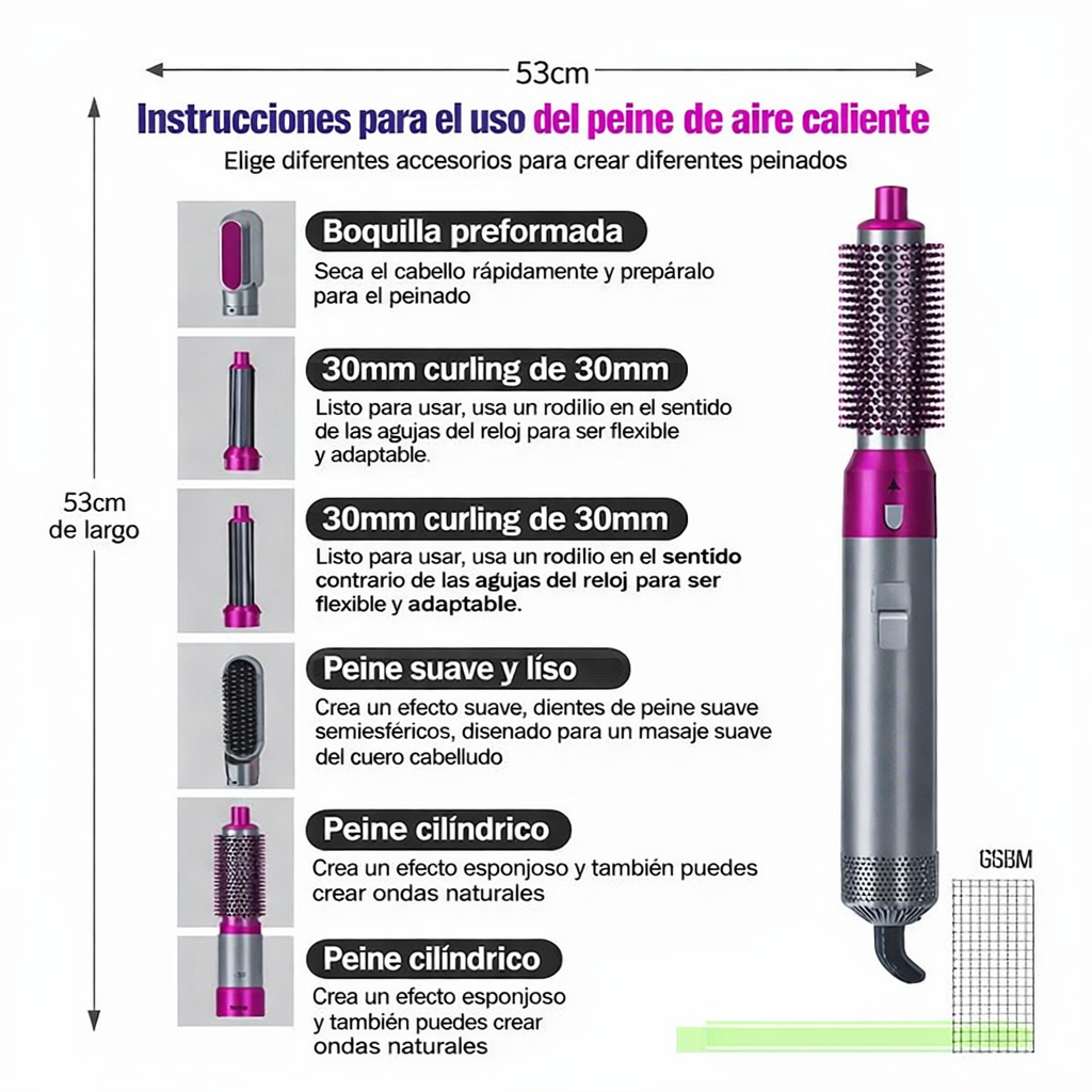 Moldeador Pelo 5 en 1